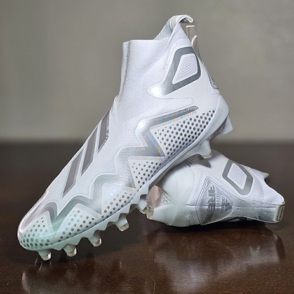 Adidas Freak Ultra 22 Primeknit Football Cleats White Silver Men's 9.5 GX5131